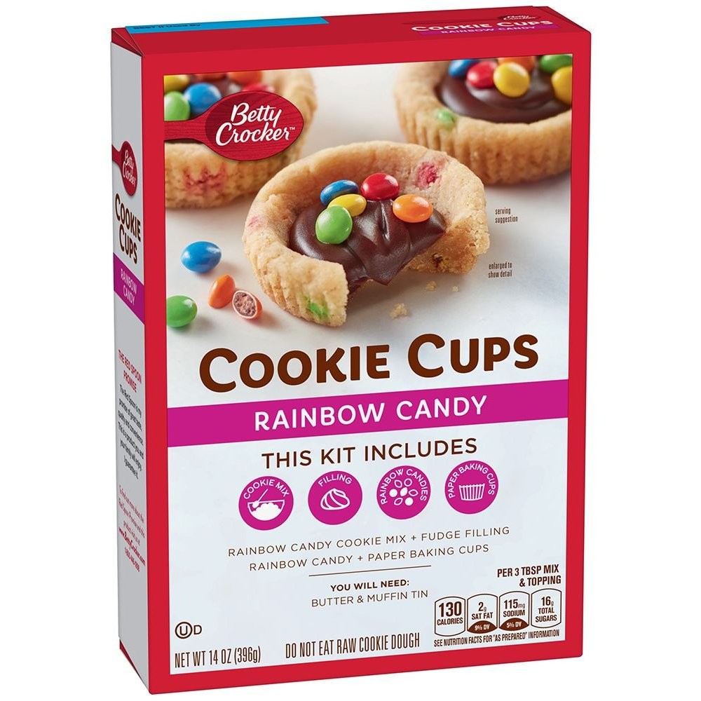 BETTY CRKR COOKIE CUPS RAINBW CANDY 397g