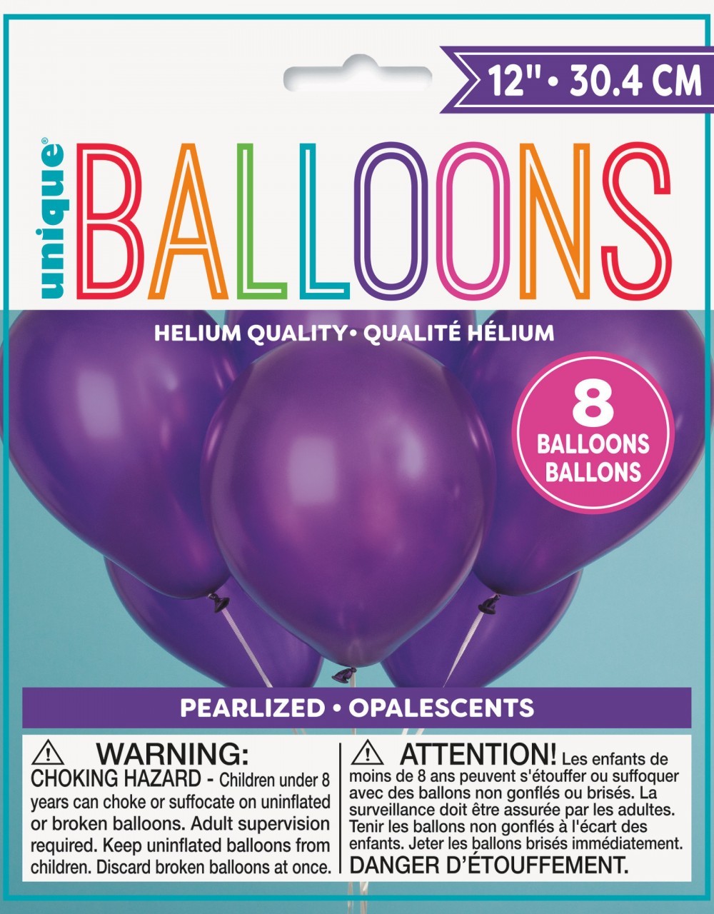 12" Latex Lavender Balloons, 10ct