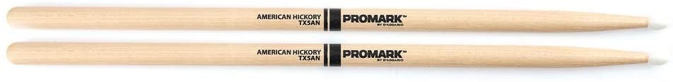 Promark American Hickory 5A Nylon Tip Drum Stick; TX5AN