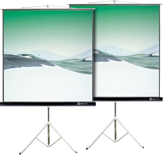 Klip Xtreme KPS-104 - Projection screen with tripod - 120" (305 cm)