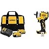 DEWALT 20V MAX Battery Starter Kit with 2 Batteries, 5.0Ah (DCB205-2CK) DCF911B 20V MAX 1/2" Impact Wrench with Hog Ring Anvil