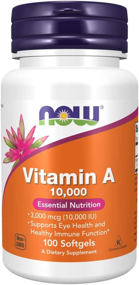 Now Foods Vitamin A 10,000 IU 100 Sgels