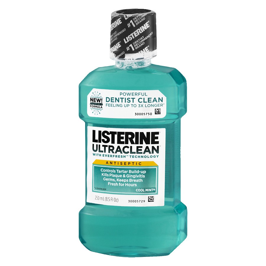 LISTERINE Ultraclean Antiseptic Mouthwash Mint 250ml