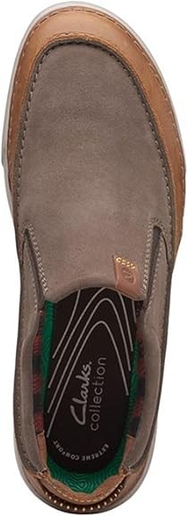 Clarks Men's Gereld Step Sneaker : Taupe Suede