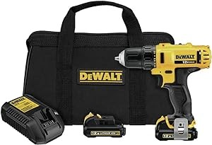 DEWALT XTREME 12V MAX* Cordless Drill/Driver Kit, 3/8-Inch (DCD701F2)