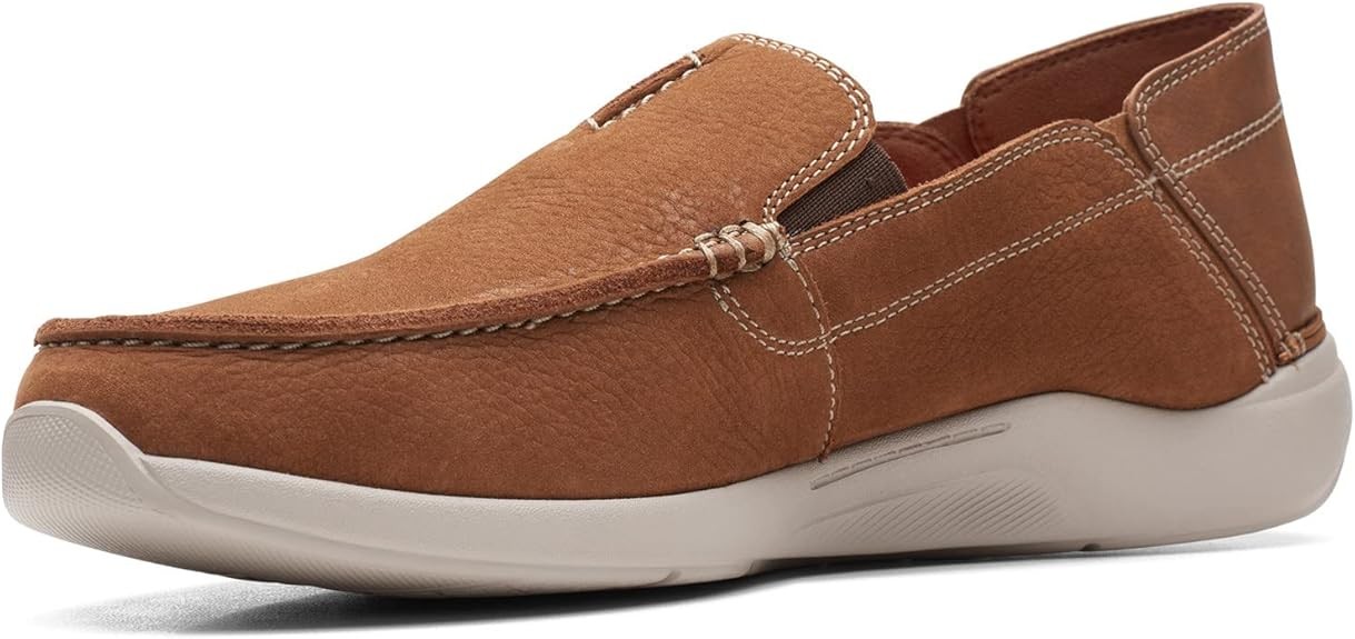 Clarks Mens Gorwin Step : Tan Nubuck