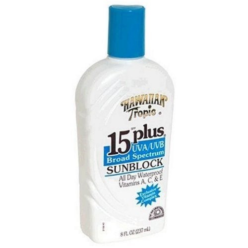 HAWAIIAN TROP SUNBLOCK LOT 15+ 8oz