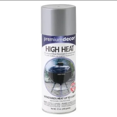 12oz. High-Heat Dull Aluminum Premium Decor Spray Paint