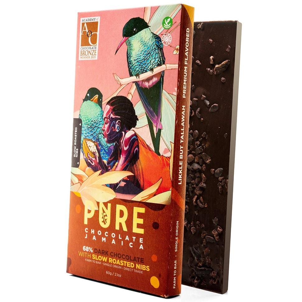 PURE CHOCOLATE COCOA NIBS 60g