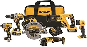 DEWALT 20V MAX* Cordless Drill Combo Kit, 6-Tool (DCK695P2)