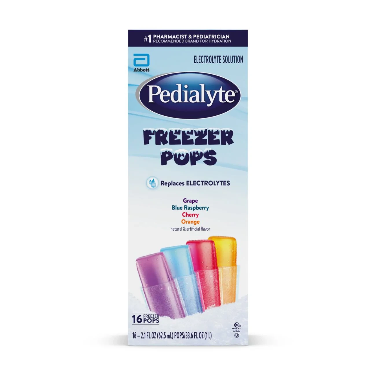 Pedialyte Freezer Pops, 16ct