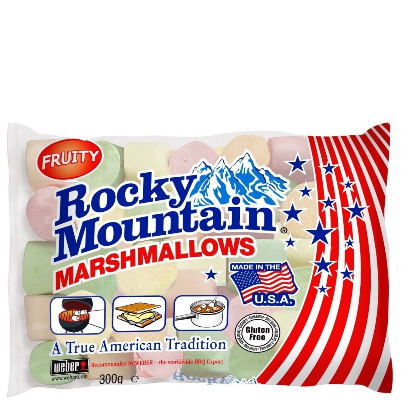 ROCKY MT MARSHMALLOWS FRUITY 300g