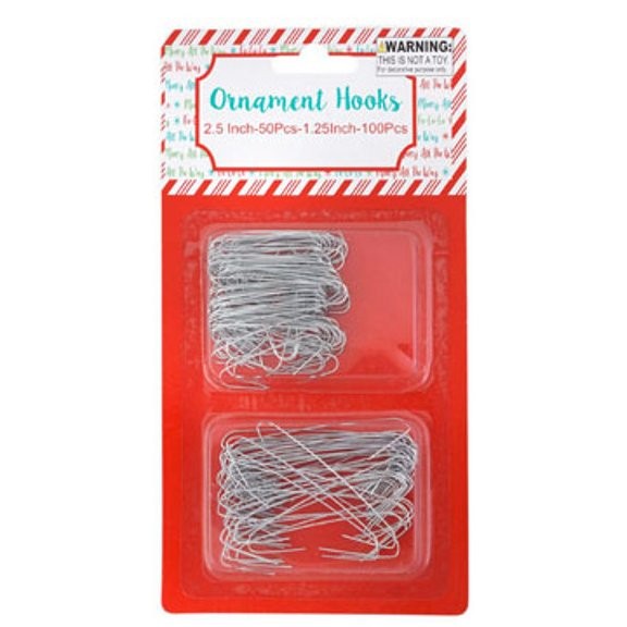 REGENT XMAS ORNAMENT HOOKS 150ct