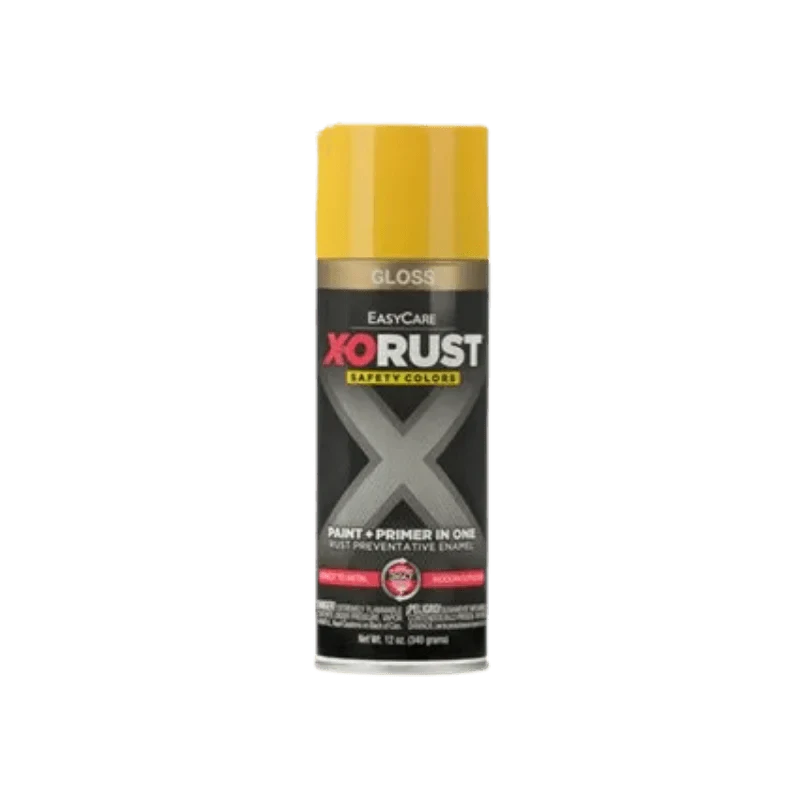 12oz. Gloss Safety Yellow X-O Rust Spray Paint and Primer