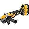 DEWALT 20V MAX* XR Angle Grinder, Trigger Switch, Power Detect Tool Technology Kit, 4-1/2-Inch to 5-Inch (DCG415W1)