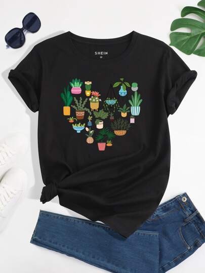 Cactus Print Tee