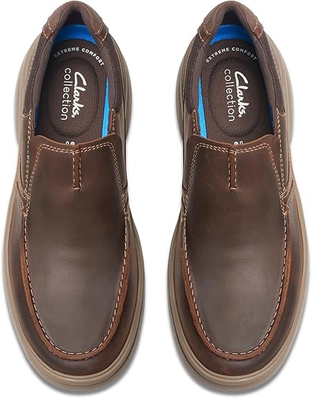 Clarks Mens Bradley Free : Beeswax Leather