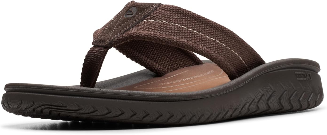 Clarks Mens Wesley Belt : Dark Brown Textile