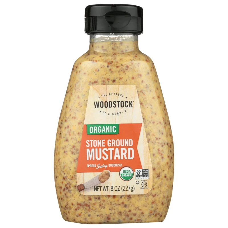 WOODSTK MUSTARD STONEGROUND 8oz