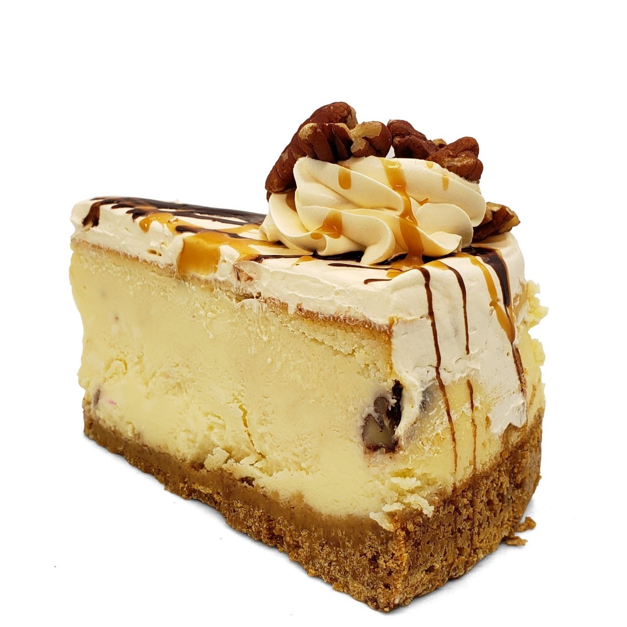 CHEESECAKE CARAMEL PECAN slice