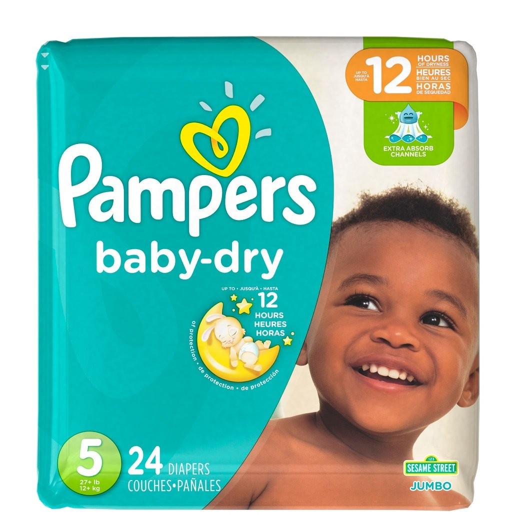 PAMPERS BABY DRY JUMBO #5 24s