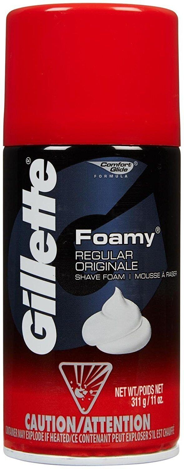 Gillette Foamy Shaving Cream, Regular 11 oz