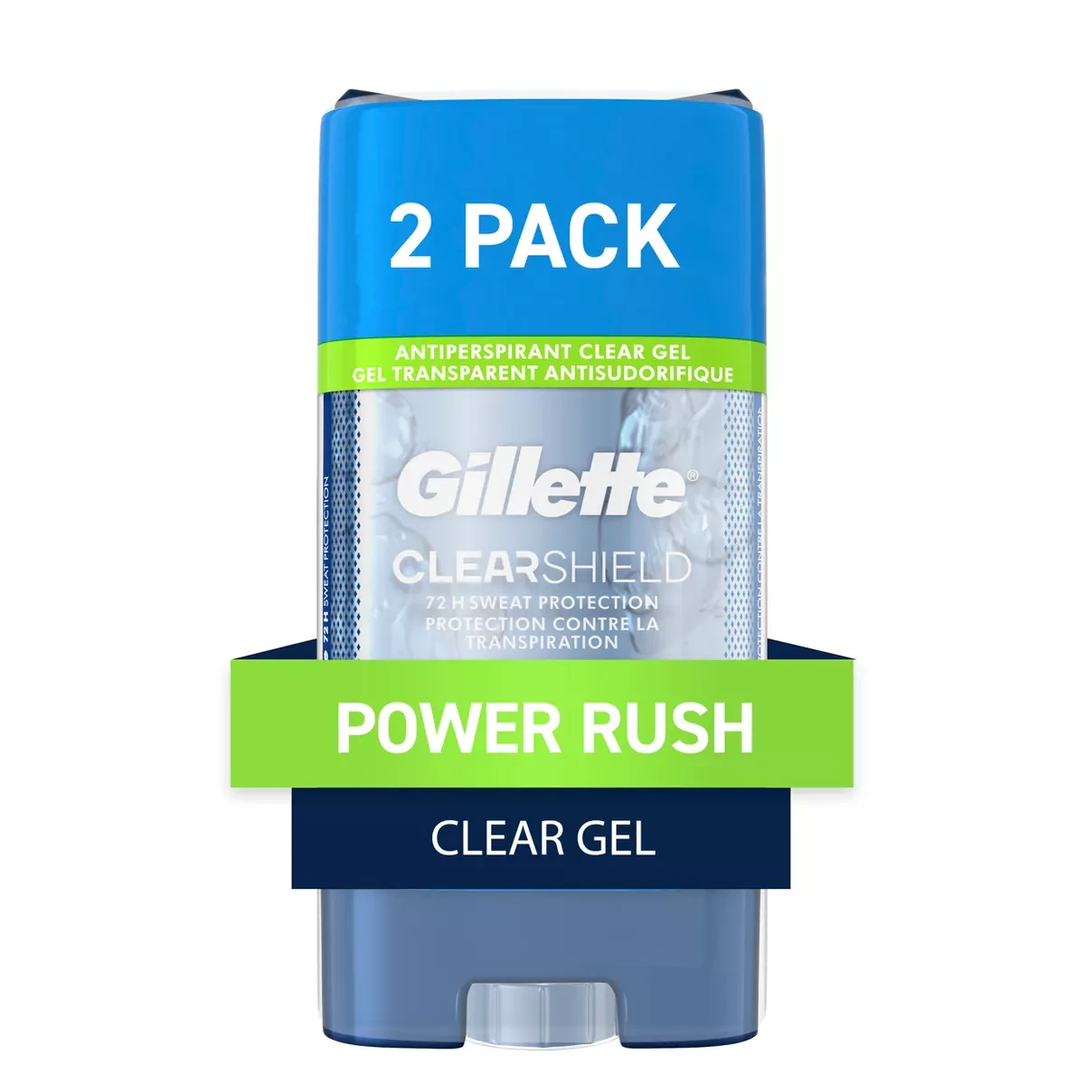 GILLETTE CLEAR GEL POWER RUSH DEO. 2PACK 113G