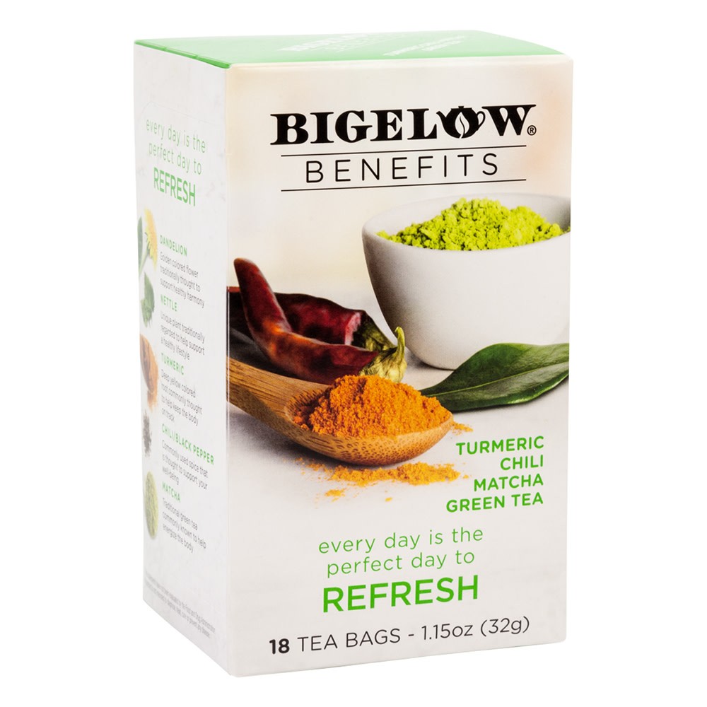 BIGELOW TEA BENEFITS REFRESH 18s