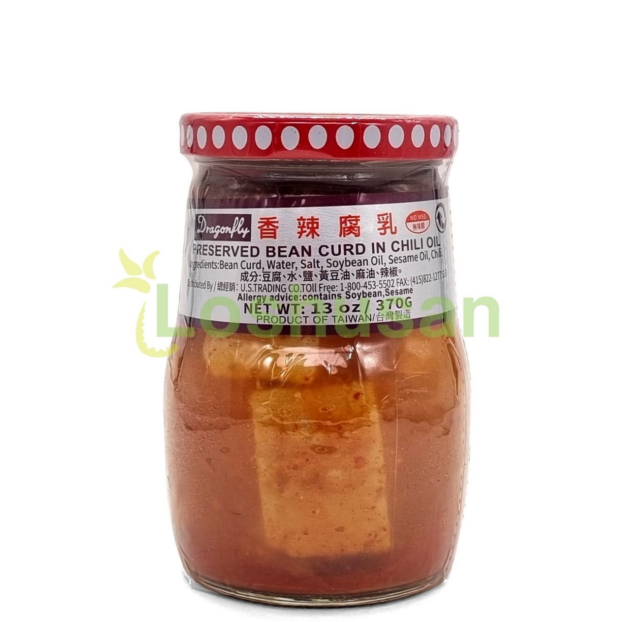 DRAGONFLY PRES BEAN CURD CHILI OIL 370g