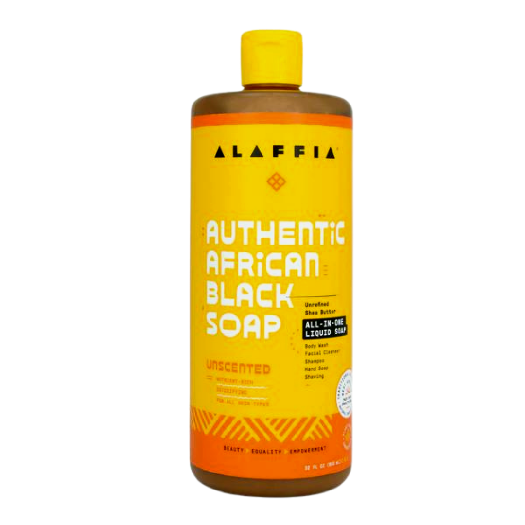 Alaffia Authentic African Black Soap 'All-In-One' Unscented