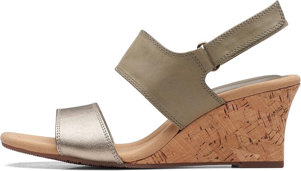 Clarks Womens Kyarra Faye : Olive Leather