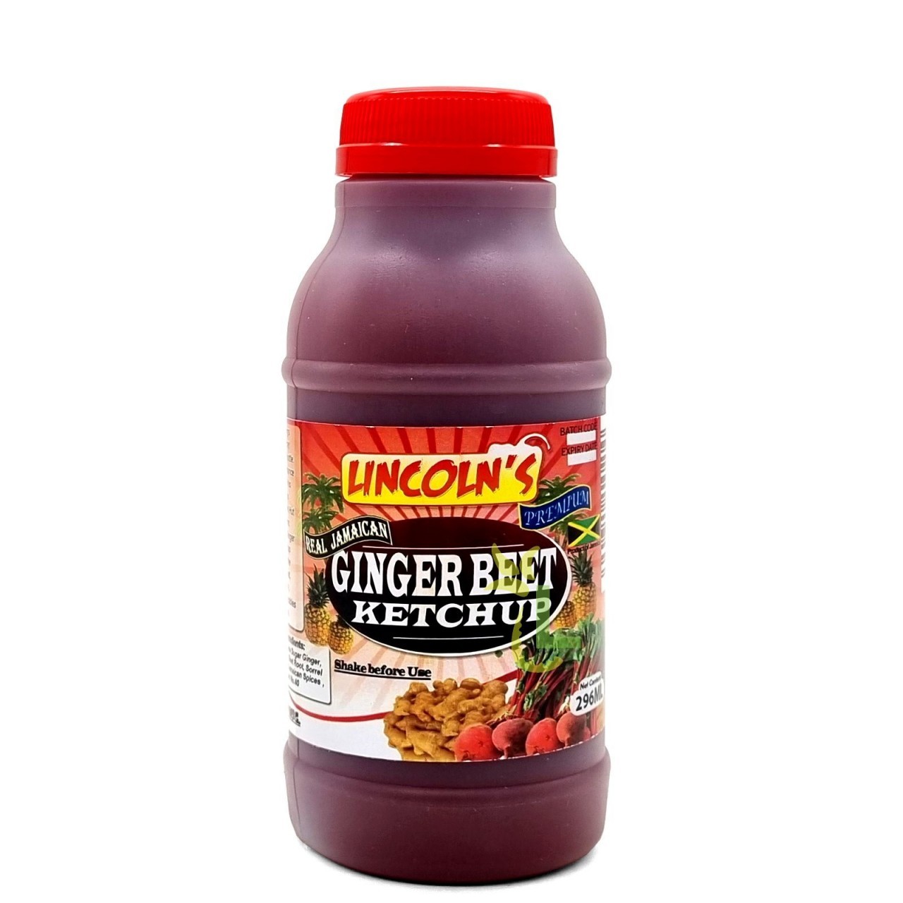 LINCOLNS KETCHUP GINGER BEET 296ml