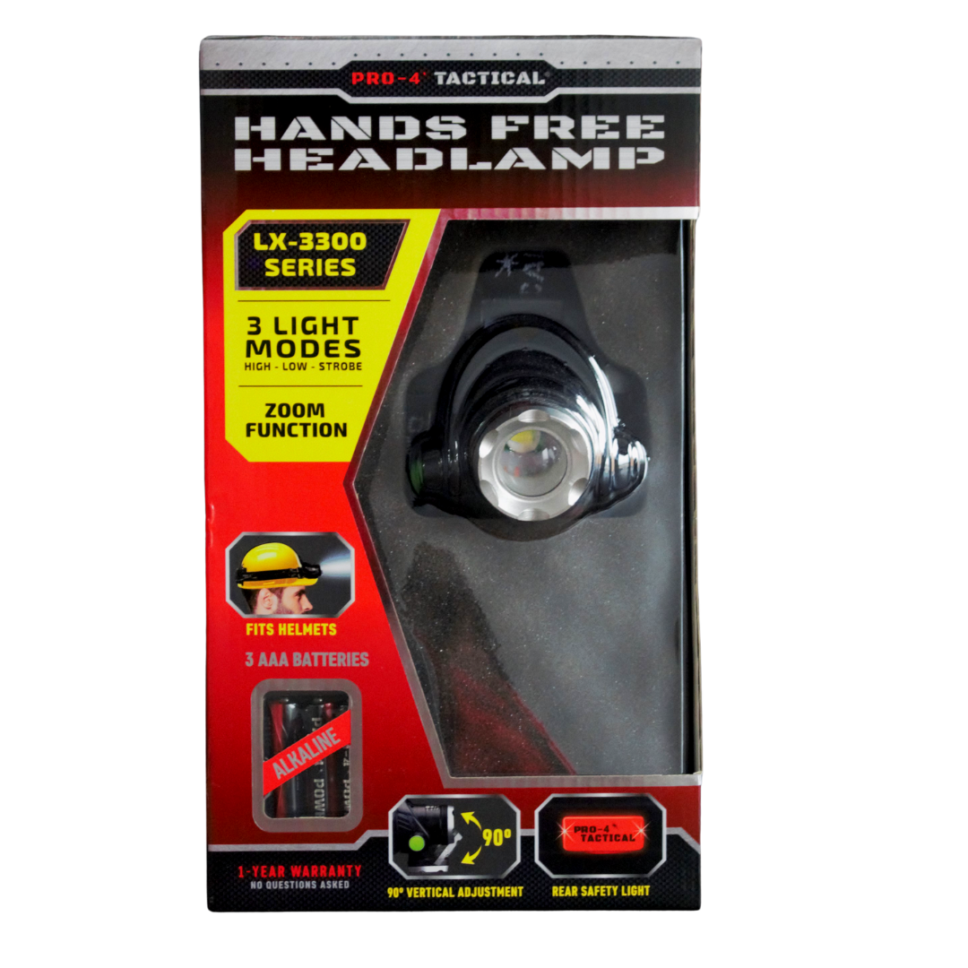 Pro-4 Tactical Hands Free Head Lamp