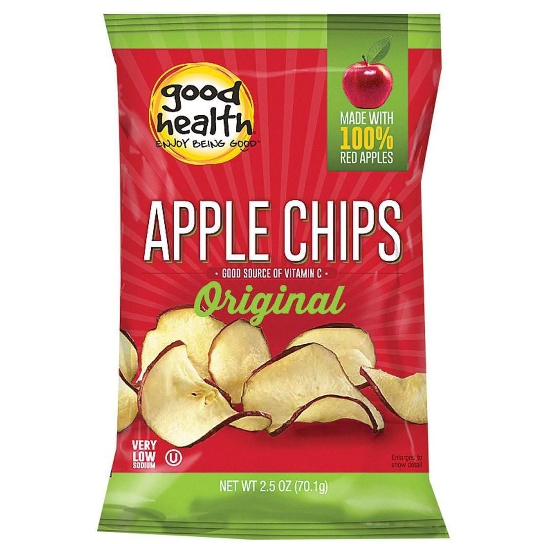 GOOD HEALTH APPLE CHIPS ORIG 2.5oz