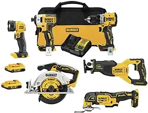 DEWALT 20V MAX* XR Cordless Combo Kit (6-Tool) with (2) Ah Batteries and Charger (DCK648D2)