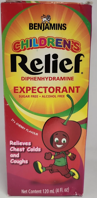 BENJAMINS CHILDREN’S RELIEF EXPECTORANT CHERRY 120ml