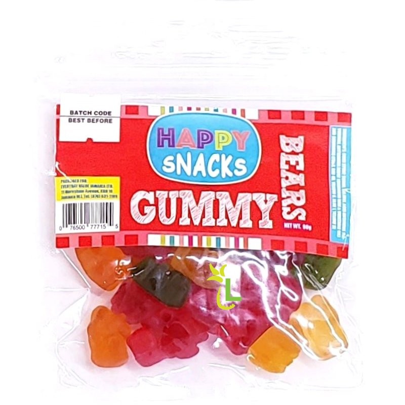 HAPPY SNACKS GUMMY BEARS 90g