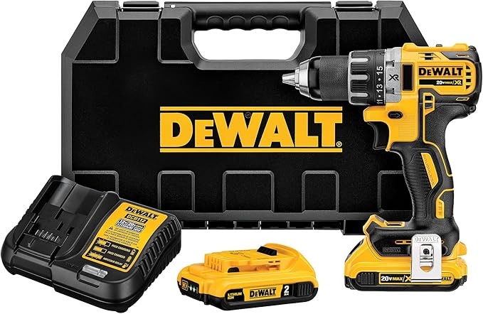 DEWALT 20V MAX Cordless Drill/Driver Kit, Brushless, 1/2-Inch (DCD791D2)