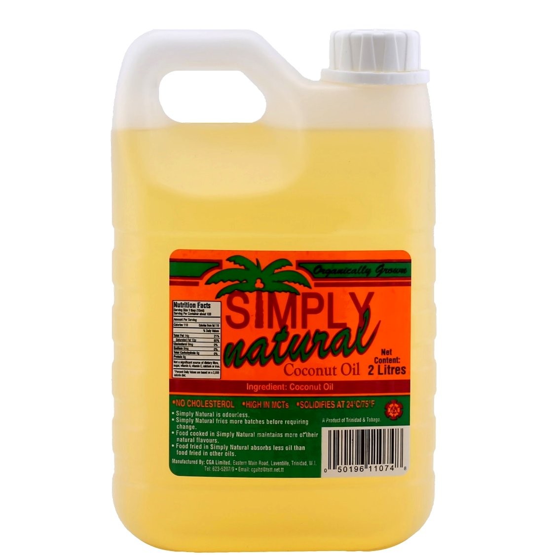 SIMPLY NATURAL COCONUT OIL 2L