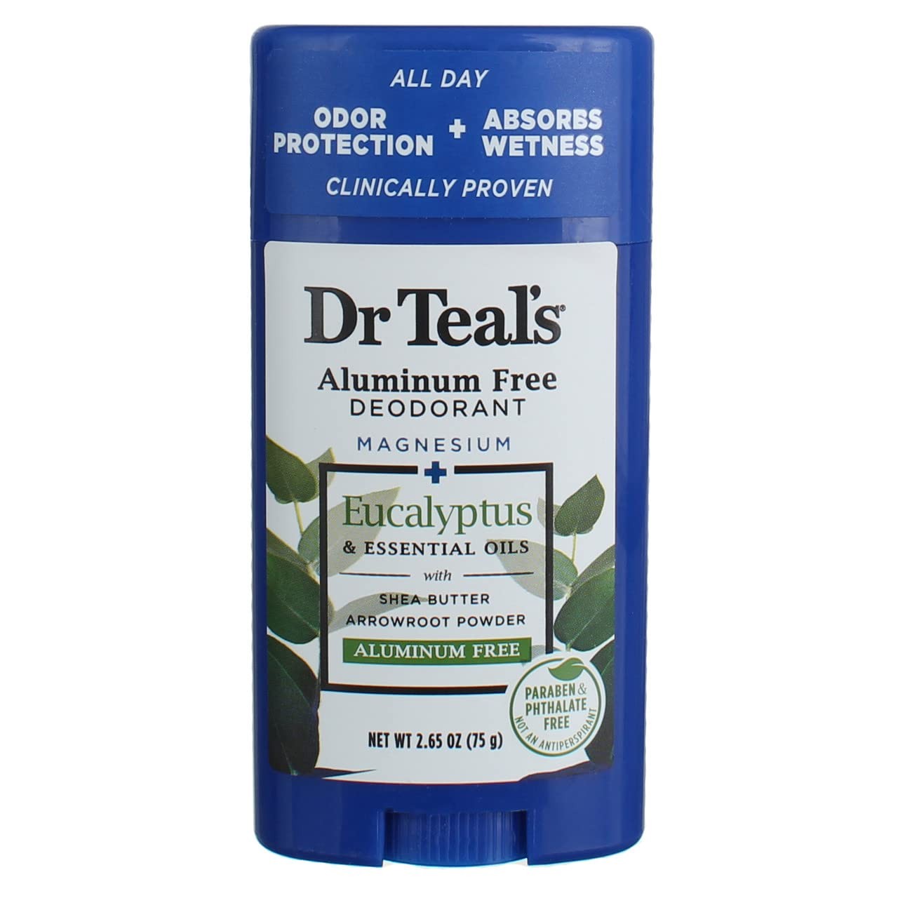 Dr Teal's Eucalyptus & Essential Oils Aluminum Free Deodorant, 2.65 oz