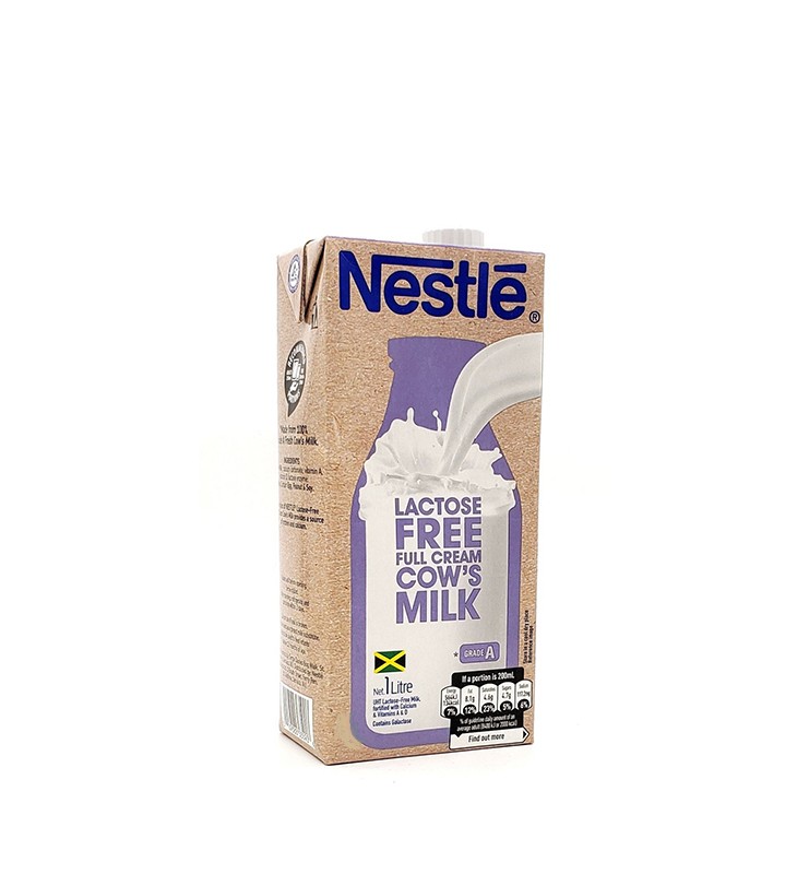 NESTLE LACTOSE FREE FULL CREAM COWS MILK 1LT