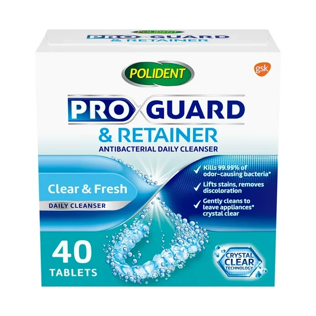 Polident Pro Guard & Retainer 40 Tablets