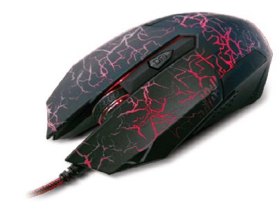 Xtech XTM-510 Bellixus USB Gaming Mouse - Adjustable resolution of up to 2400dpi - 3-color LED lights