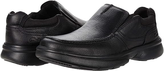 Clarks Bradley Free Black Tumbled Leather