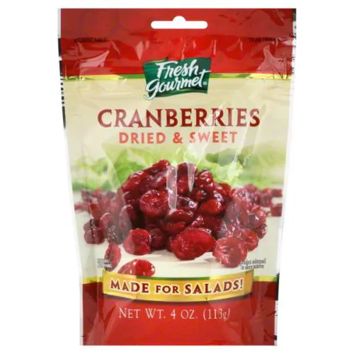 FRESH GOURMET CRANBRRIES DRIED&SWEET 4oz