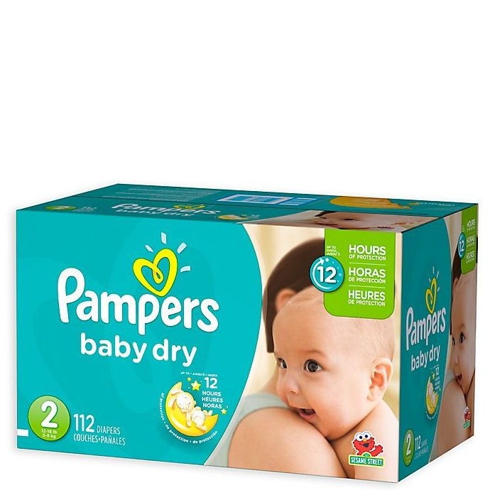 PAMPERS BABY DRY SUPER #2 112s