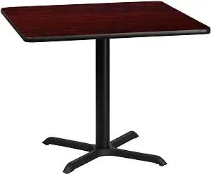 Flash Furniture Carlton 36'' Square Mahogany Laminate