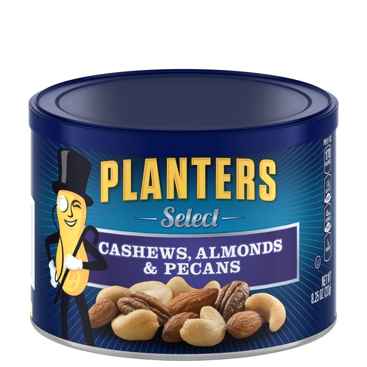 PLANTERS CASHEWS ALMONDS PECANS 8.25oz