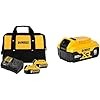 DEWALT 20V MAX Battery Starter Kit with 2 Batteries, 5.0Ah (DCB205-2CK) 20V MAX XR Battery, Lithium Ion, 5.0Ah (DCB205)