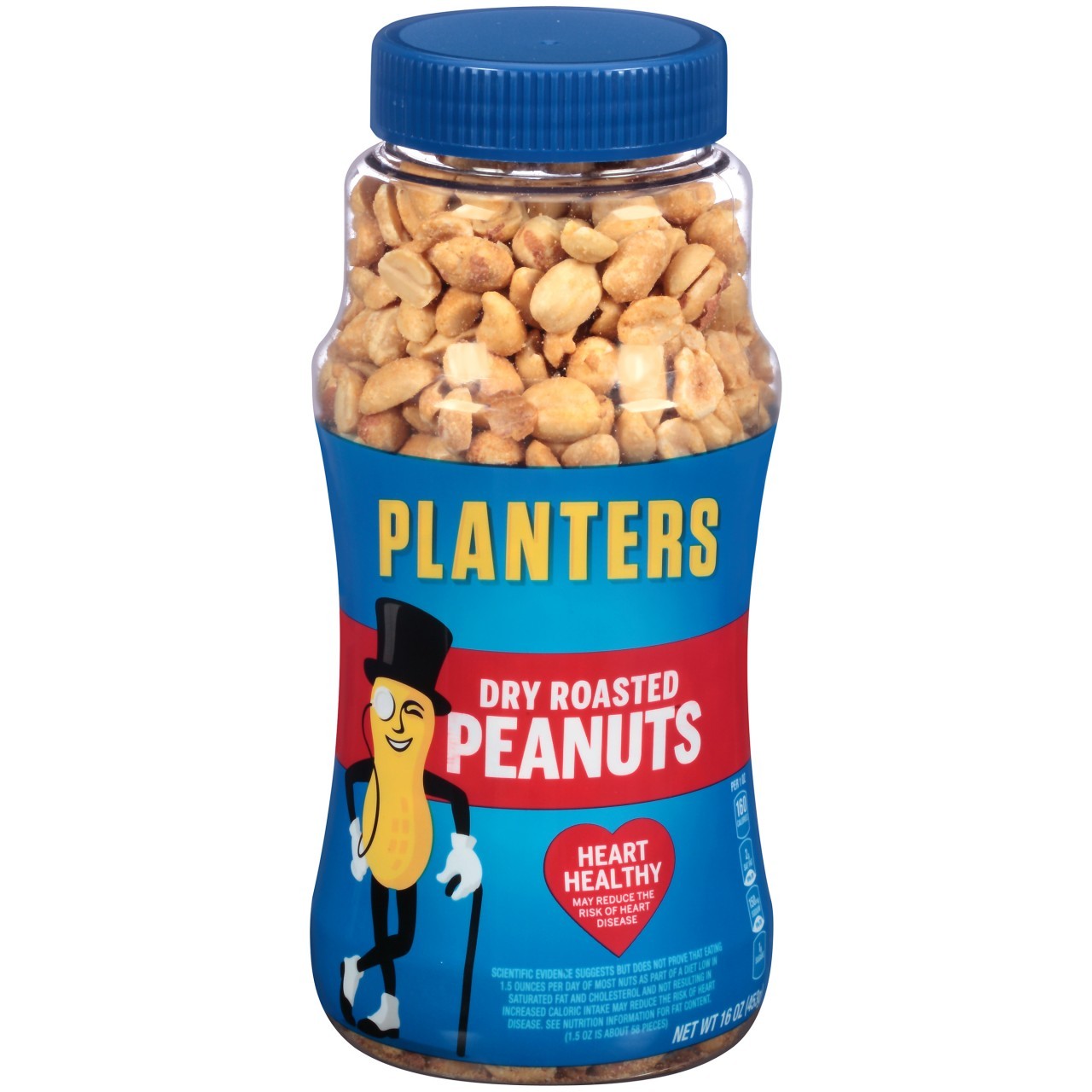 PLANTERS PEANUTS DRY ROASTED 16oz